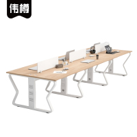 伟樽员工办公桌六人位360*120*75cm张