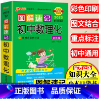 [正版]2023pass绿卡图书图解速记初中数理化初一二三初中数理化知识大全公式手册定理口袋书中考数学物理化学知识点汇