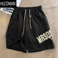 HLCOMAN美式oversize休闲短裤男夏季薄款2025宽松中裤ins潮牌运动五分裤5