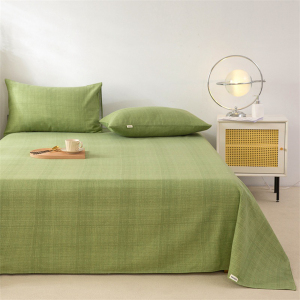 财巢 纯棉加厚老粗布床单 颜色可备注 1.8米床230*240cm床单三件套 套