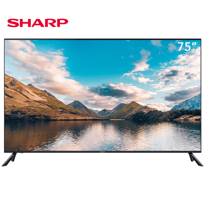 夏普(SHARP）4T-Z75B3CA75英寸4K超清巨幕全面屏音乐智能