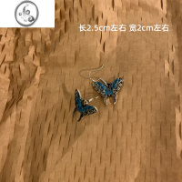 JiMi中式复古民族风耳环2022年新款潮秋冬耳饰女古着vintage耳钩耳钉