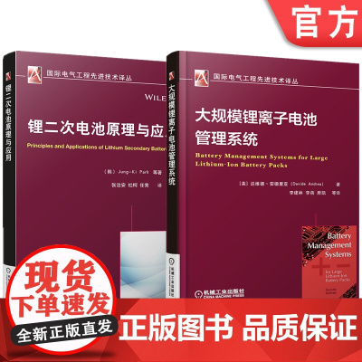 正版套装 锂离子电池管理系统系列 锂二次电池原理与应用+大规模锂离子电池管理系统(全2册)