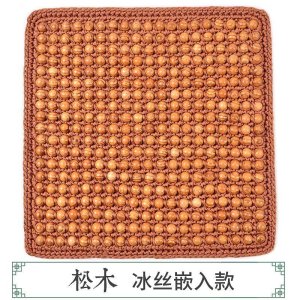 美帮汇透气汽车腰靠垫木珠护腰隔热腰垫办公室座椅腰枕靠枕夏季车用靠背