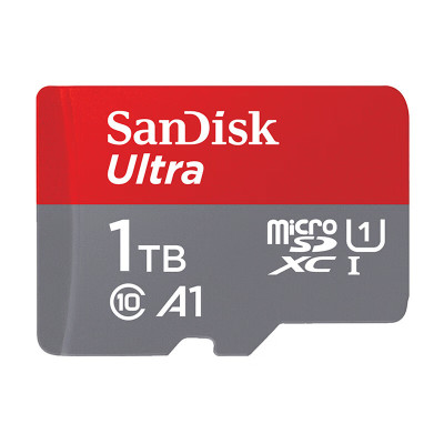 闪迪(SanDisk)1TB/TF(MicroSD)内存卡A1/U1/C10至尊高速移动版存储卡读速150MB/s