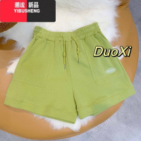 YIBUSHENGA字型运动短裤女季2024新款高腰显瘦休闲裤居家外穿松阔腿裤子2