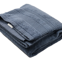 鲸轩 M711 70*140cm 400g 璀璨星空精梳棉超柔缎档特大毛巾(计价单位:条)蓝色