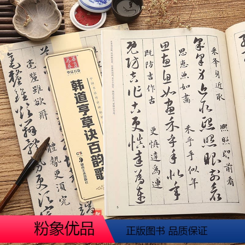 [正版]韩道亨草诀百韵歌草书04中国书法传世碑帖jing品 毛笔软笔草书练字帖简体旁注华夏万卷成人初学草隶书毛笔字帖