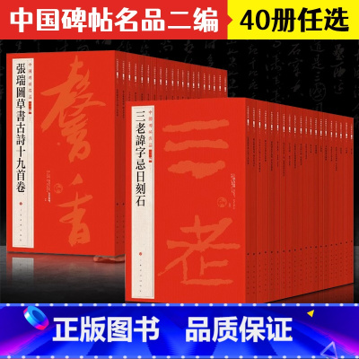 [1-20]中国碑帖名品二编全20册 [正版]全40册中国碑帖名品二编泉男生墓志开母石阙铭吴让之书法名品傅山啬庐妙翰赵孟
