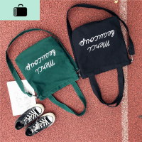 ins帆布单肩包女学生韩版百搭简约学院风Chic文艺小清新斜挎包女NEW LAKE女士单肩包