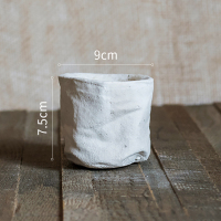 美帮汇北欧口袋花器水泥文艺帆布花盆懒人多肉阳台创意INS杂货花园 布袋造型花器(小)底部已打孔 大