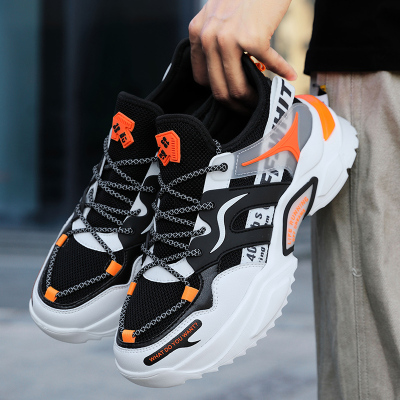 迈得兜男鞋2021新款男士运动鞋网面鞋男鞋子男潮鞋百搭夜光鞋男