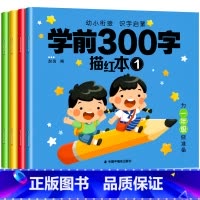 全套4本(学前300字)[送2铅笔] [正版]幼儿园描红本每日一练儿童幼小衔接练字本汉字全套学前班拼音练字帖幼儿每日一练