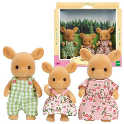 动漫城-森贝儿家族森贝尔森林动物家族女孩过家家情景玩具公仔家族系列鹿家族5133