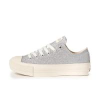 匡威(CONVERSE)女鞋ALLSTAR亮片厚底帆布休闲鞋银色百搭平台板鞋