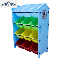 儿童玩具收纳架幼儿园宝宝整理卡通储物柜多功能置物书架塑料柜子 三维工匠收纳柜