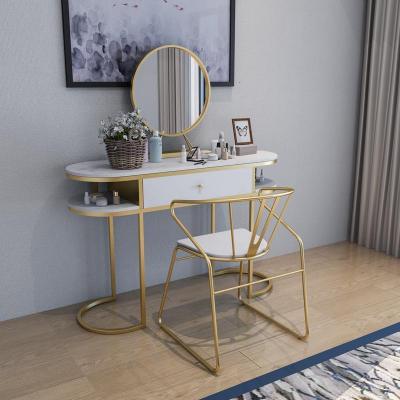 森美人梳妆镜立式化妆镜落地高支架立体镜子可粘墙上台式d灯公主