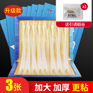 [补贴10%]大老鼠夹捕鼠器老鼠贴超强力粘鼠板正品抓驱鼠捉家用室内灭鼠神器 3张加大加厚[升级款]