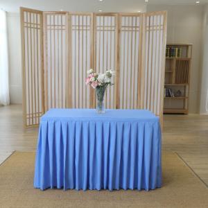 美帮汇定制酒店会议桌布长方形桌套签到台裙展会办公室桌罩