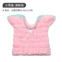 干发帽女吸水速干儿童女童洗头浴帽抖音干发可爱加厚 三维工匠 中长发-枚红色