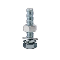 伟鹏双兴 4.8级镀锌外六角螺丝螺栓套装 M5*45mm/套