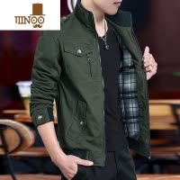 YANXU2023新款外套男工装夹克休闲棒球上衣服青年男加绒加厚褂子潮