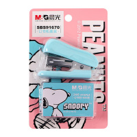 晨光订书机小型迷你便携手握式史努比系列1个装SBS91670