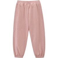 [新品5折价:89元]铅笔俱乐部童装2025秋装新款女童裤子中大童针织运动裤儿童灯芯绒长裤