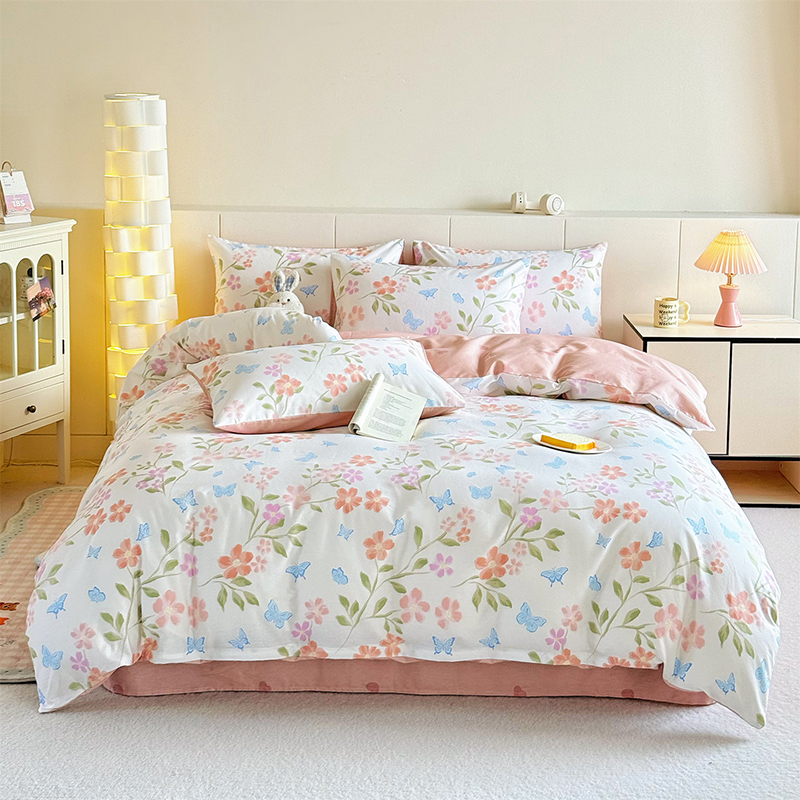 雅鹿 全棉斜纹印花四件套