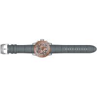 因维克塔(INVICTA)灰色皮质表带26mm宽防滑夹扣石英表女款