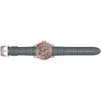 因维克塔(INVICTA)灰色皮质表带26mm宽防滑夹扣石英表女款