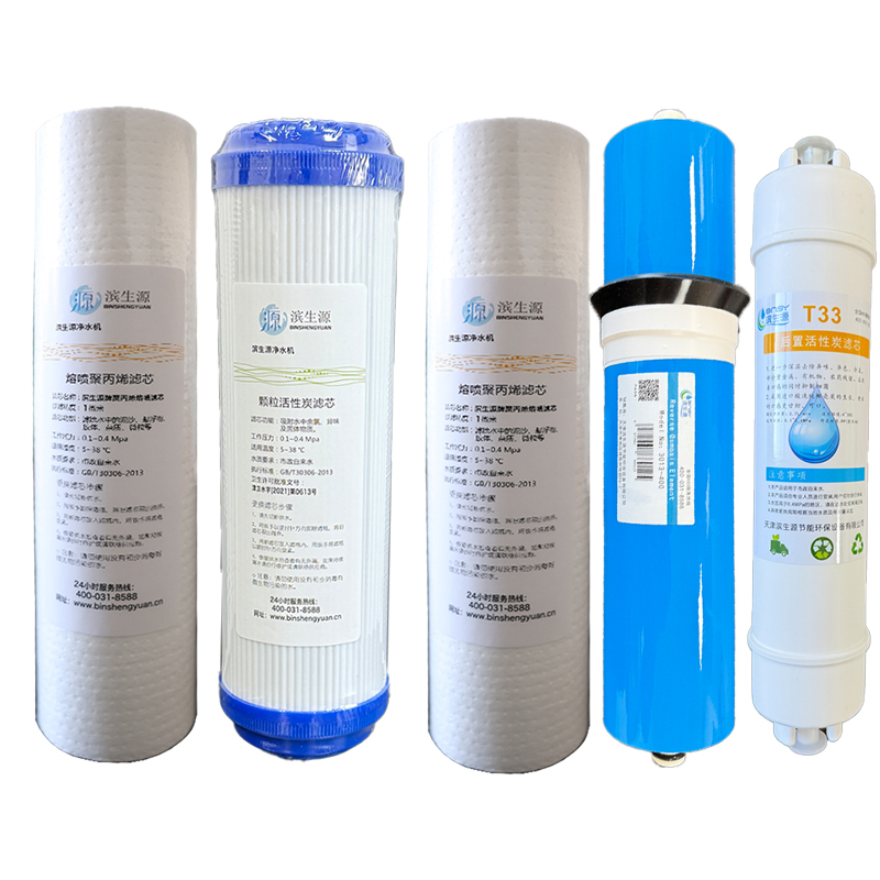滨生源通用五级滤芯套装400膜10寸BSY-RO10(套)