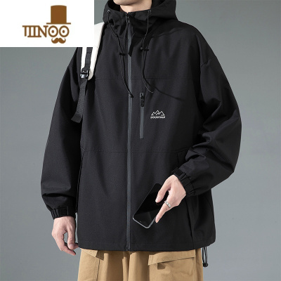 YANXU冲锋衣外套男士潮牌流新款运动休闲三合一连帽男装上衣夹克