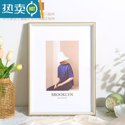 敬平细窄边相框挂墙北欧风画框装裱a3a4纸展示24寸大木质框架四开4k8k 木纹色 20寸挂墙[可放40.6*50.8厘