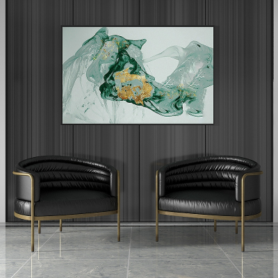 轻奢单人沙发椅网红洽谈商务接待桌椅北欧会客皮椅子懒人老虎椅