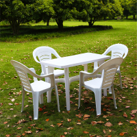 厂家直销塑料长方桌休闲户外专用桌子沙滩桌子塑料大排挡桌子 A 组合 桌椅