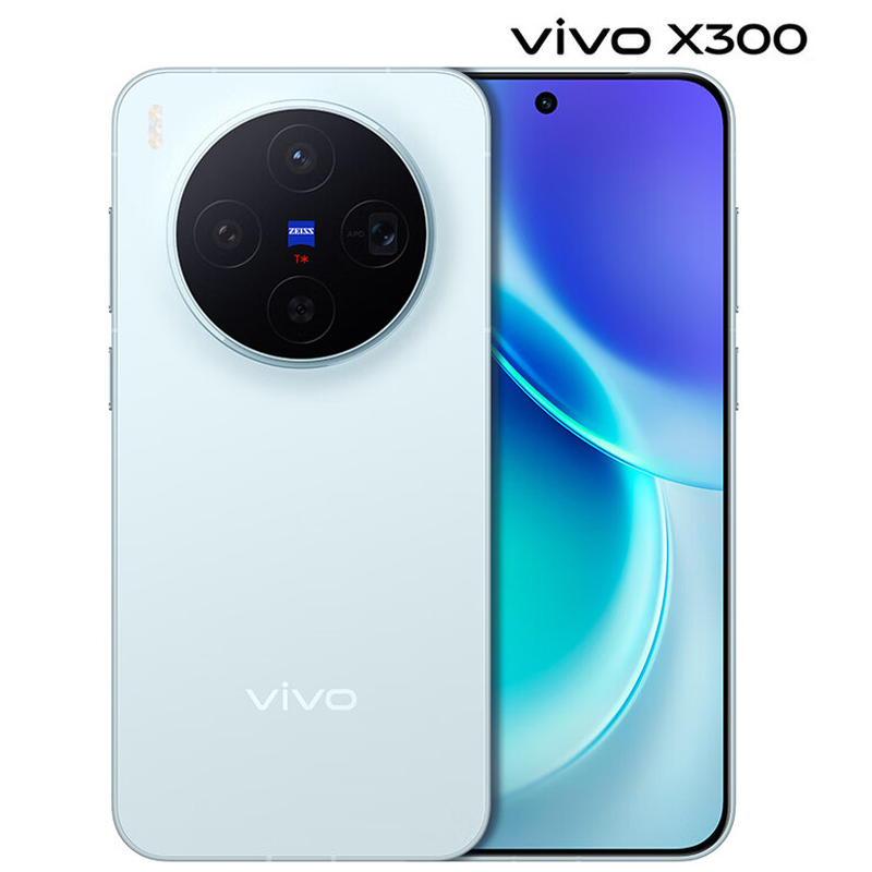 vivo X300 12GB+256GB 自在蓝 6040mAh电池 天玑9500 蔡司2亿主摄 持久流畅 拍照 AI 5G手机