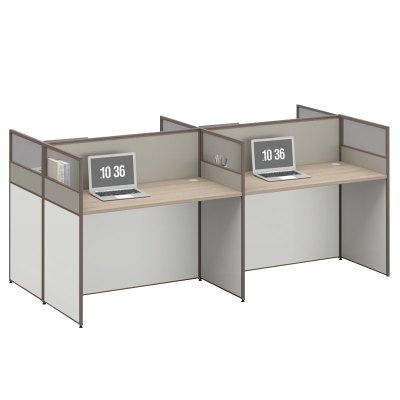 臻远ZYGW-038职员桌办公桌屏风工作卡位 对坐四人位