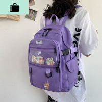 ins书包女韩版高中原宿ulzzang大学生背包森系紫色双肩包初中生NEW LAKE