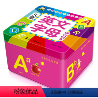 [正版]铁盒装儿童英文字母学习卡0-3-6岁幼儿园宝宝看图学英语基础入门启蒙早教卡自学英语零基础撕不烂学习卡片幼儿书