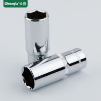 长鹿12.5mm大飞系列1/2寸大飞铬钒钢加长6角套筒头六角长套筒11mm