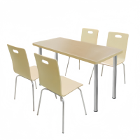 攸形餐桌一桌四椅1200*600*750mm套