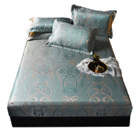 家柏饰(CORATED)夏季冰丝凉席1.5米1.8m床可折叠水洗夏凉席子单人学生宿舍床笠款2