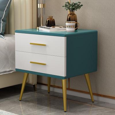  床头柜北欧简约现代ins风50CM宽轻奢铁艺卧室网红简易收纳置物架