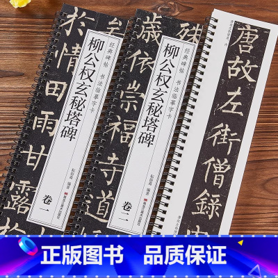 柳公权玄秘塔碑 [正版]柳公权玄秘塔碑楷书字帖经典碑帖书法临摹字卡原大版唐代柳体古帖成人楷书初学者入门附简体旁注