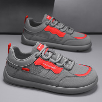 字母款秋季新款潮流百搭舒适透气简约时尚纯色百搭运动风平底板鞋