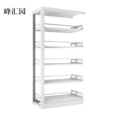 峰汇园图书馆书架阅览室货架资料档案架钢制书架双面五层副架