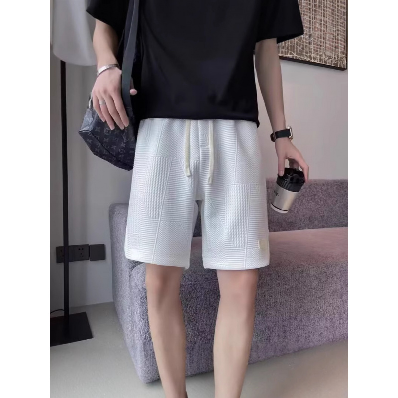 夏季潮流短裤新款情侣针织五分裤男休闲潮牌大码沙滩裤