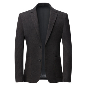 锦纶弹力免烫西装男士韩版修身休闲西服秋季厚款百搭便西单件上衣