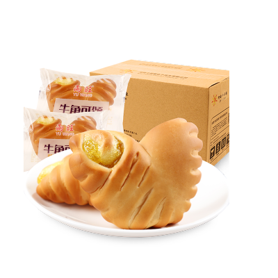 500g牛角可颂夹心面包西式糕点小吃零食代餐糕点面包袋装